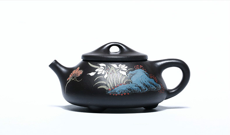 石瓢手工紫砂壺，精致典雅紫砂壺